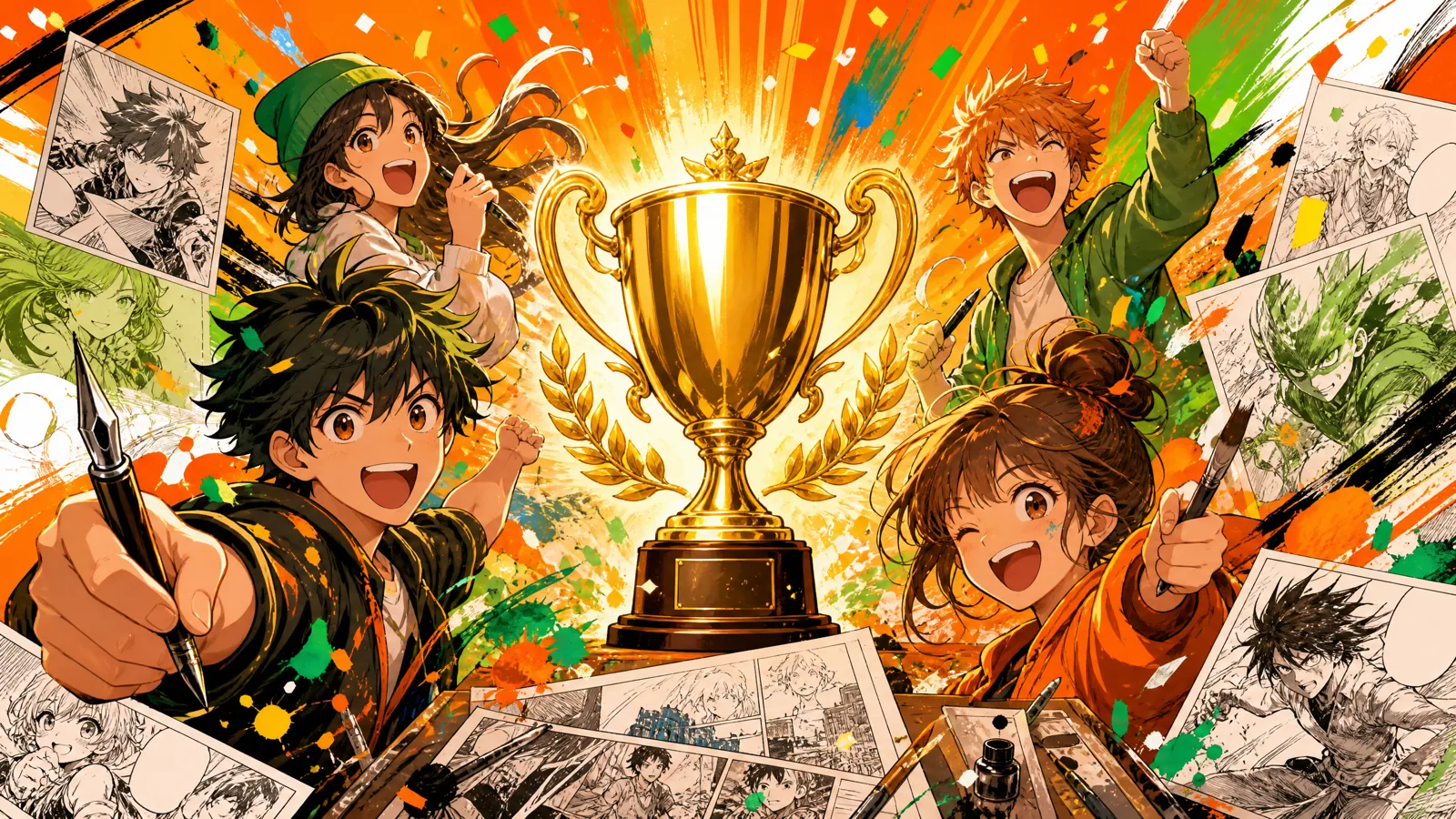 第八届原创漫画大赛主视觉横幅
